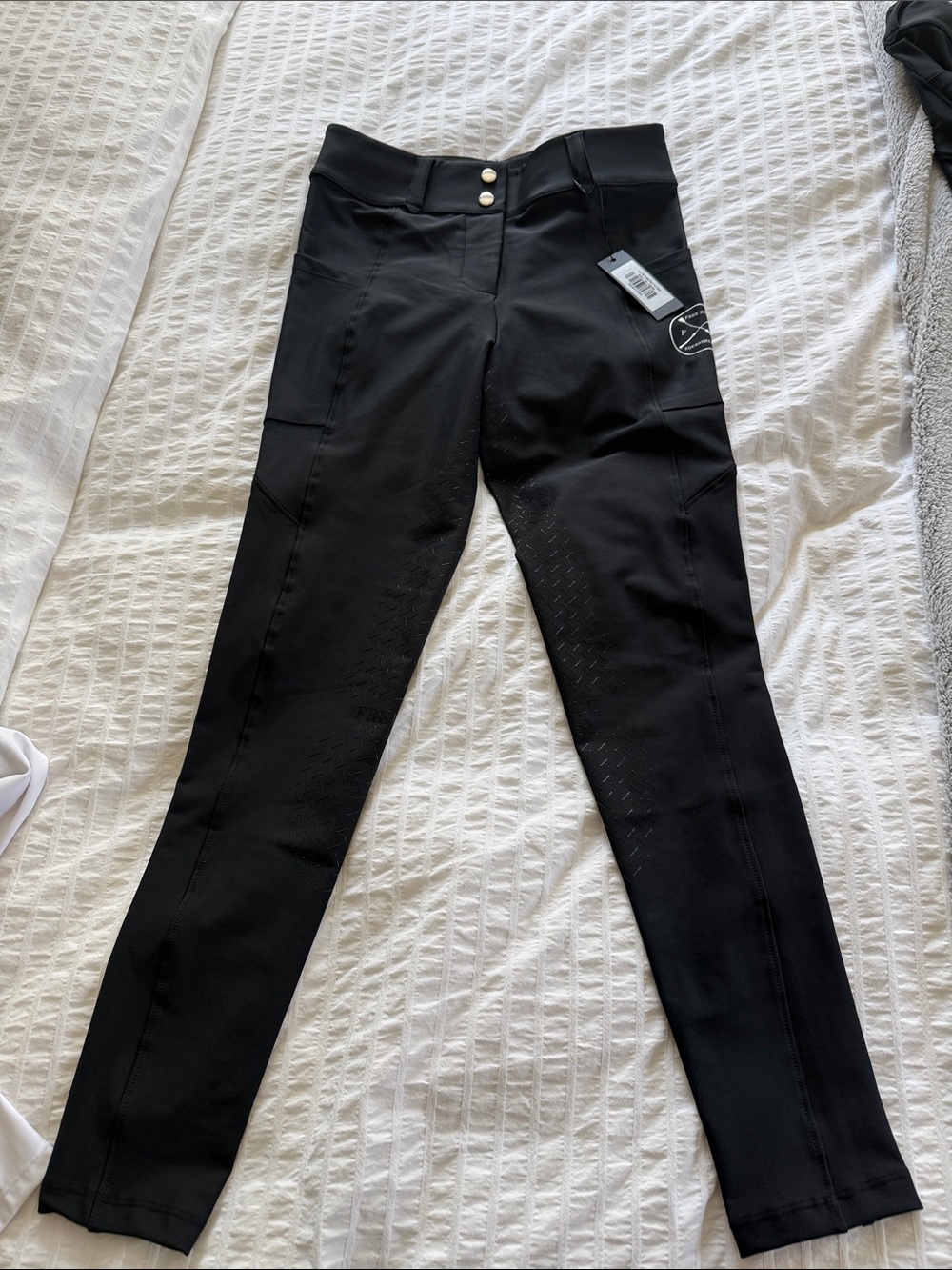 NWT Ladies Free Ride LUX front zip full seat Riding Breeches Breeches